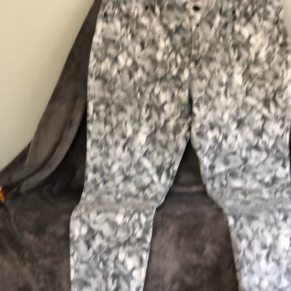 MICHAEL Kors MK floral Grey pants Jeans size 14 - Picture 2 of 11